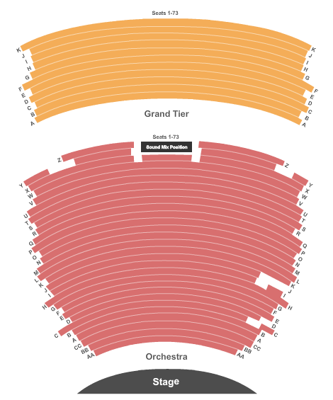 Wharton Center A Beautiful Noise Seating Chart